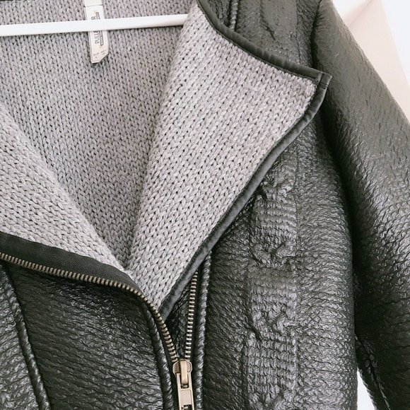 Preowned Pull and Bear Faux Leather Womens Jacket - Picture 2 of 5